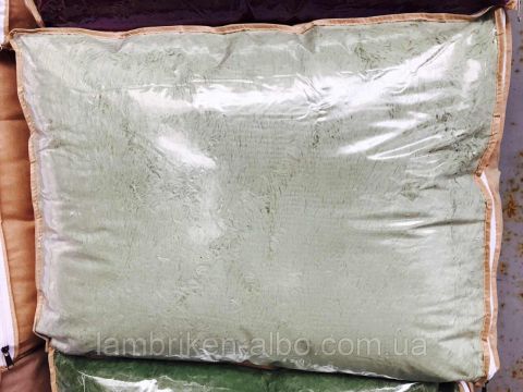 Плед-одеяло меховое Мишки Травка с наполнителем халофайбер 200*230 оливка