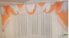 Комплект штор с ламбрекеном шифоновый №132 персиковый