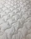Одеяло полуторное зимнее 155х210 холлофайбер молочный 