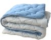 Одеяло полуторное зимнее 155х210 холлофайбер голубое