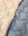 Одеяло полуторное зимнее 155х210 холлофайбер голубое