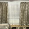 Шикарные готовые шторы №392 из жаккардовой ткани капучино 