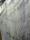Якісна фатинова тюль з кордовою вишивкою №16К0232 у вітальню, спальню біла 