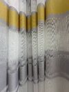 Тюль бамбук зі смужкою 02150-108 сіро-жовтий