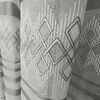 Бамбукова тюль з вишивкою №TBN109 сіра