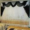 Ламбрекен шифоновый №177 3м зал спальня чёрный: photo, description, price | textile-albo.com.ua